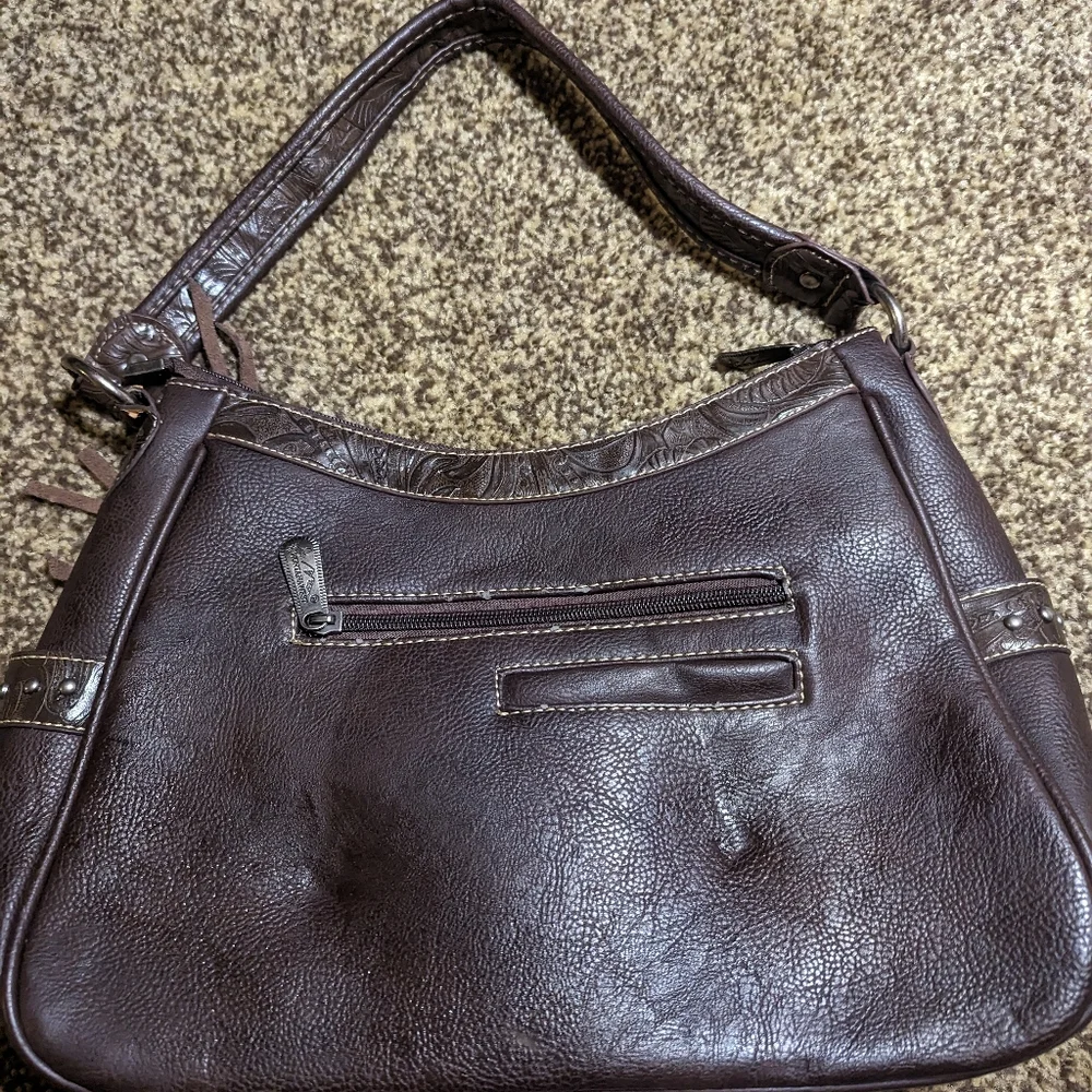 Montana West western fringe brown shoulder bag - Picture 5 of 10